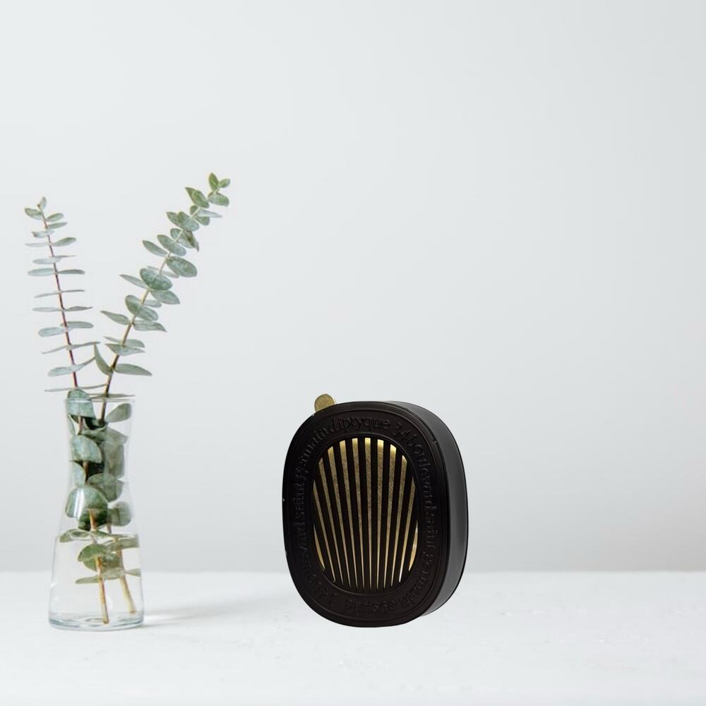 🚗 Diptyque Car Diffuser Case Black Gold Adjustable Vent Clip